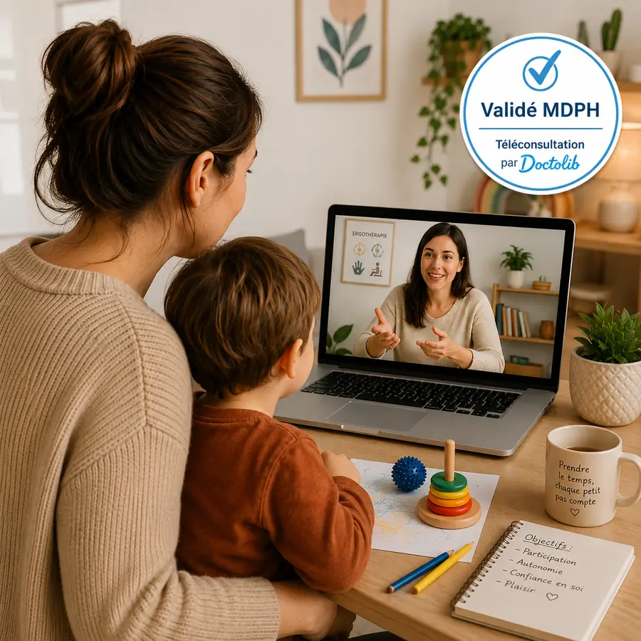 Bilan en ergothérapie en téléconsultation Doctolib pour enfant, Ergothérapeute Le Havre